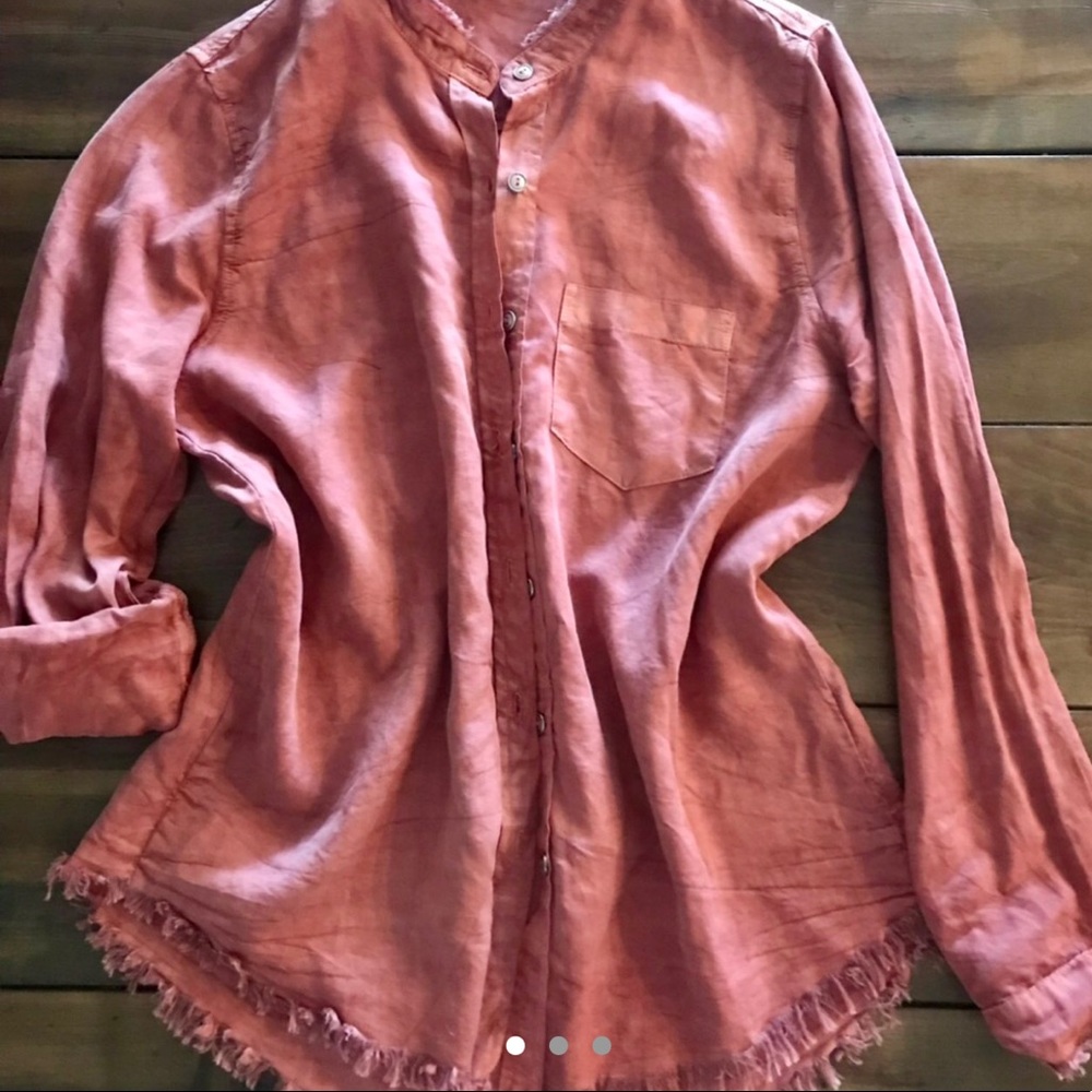 TEA N ROSE MAUVE BUTTON DOWN